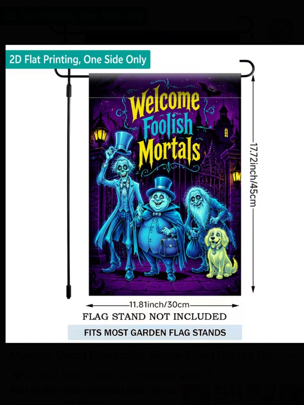 Haunted Mansion Flag - Picture 10 of 10
